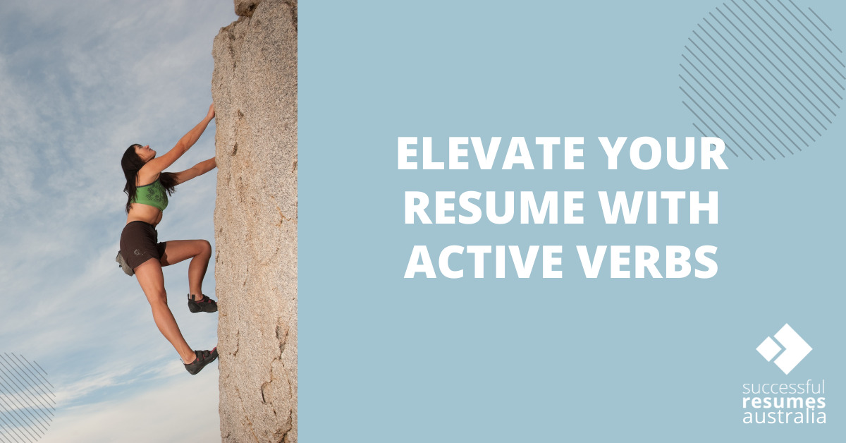 Elevate your resume with active verbs